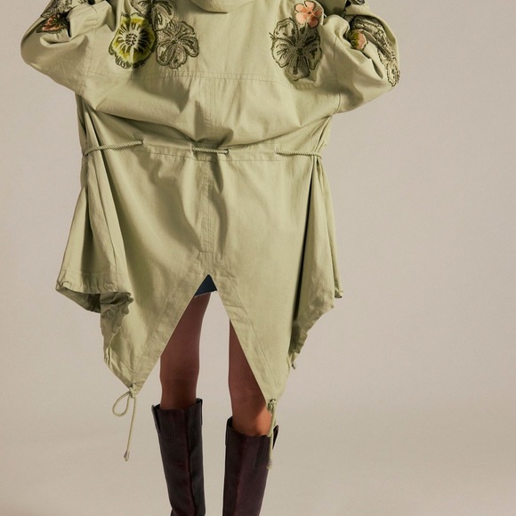 Free People Embroidered Parka NWT Davy Jones Small - Picture 2 of 2